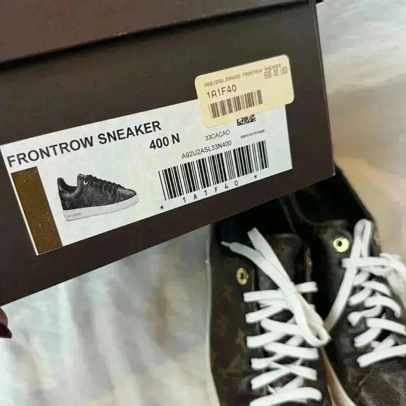 Louis Vuitton Frontrow monogram brown sneakers 40 - Picture 4 of 14